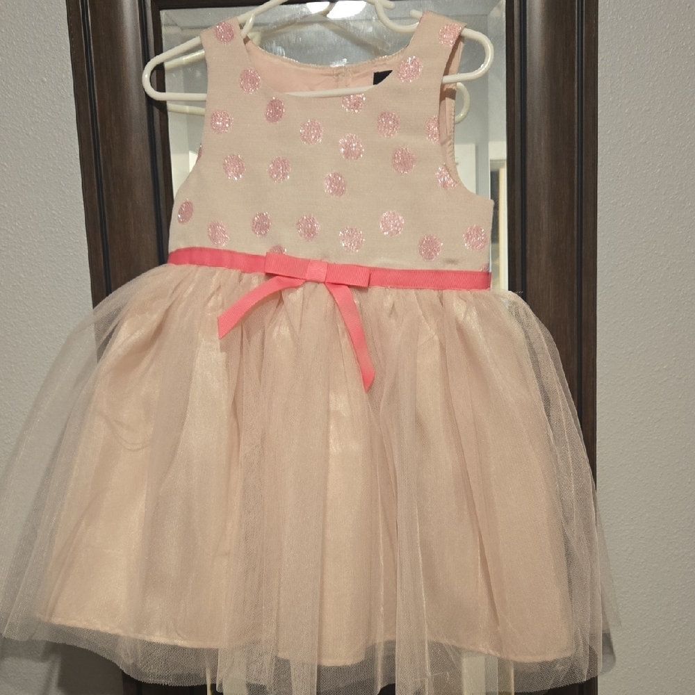 Pink Polka Dot Tulle Dress